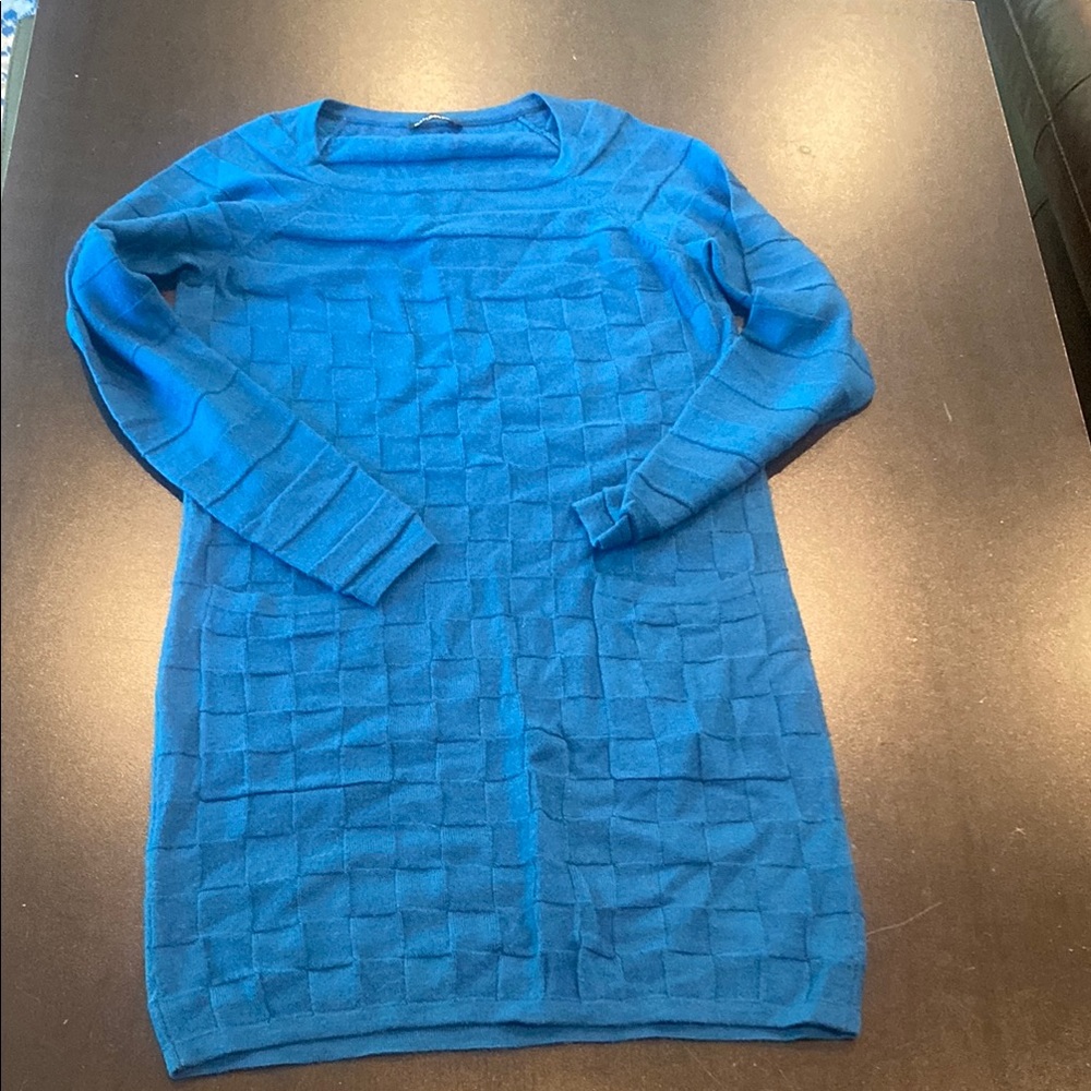 Marimekko Teal sweater dress